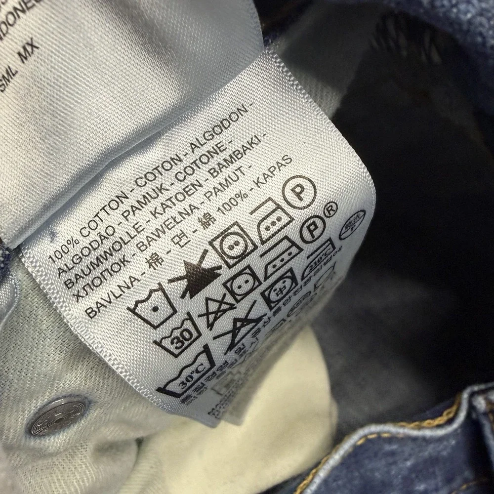 Levi's 514 100% Cotton 36x30 Dark Wash Slim Fit Blue Jeans Workwear Denim zusa